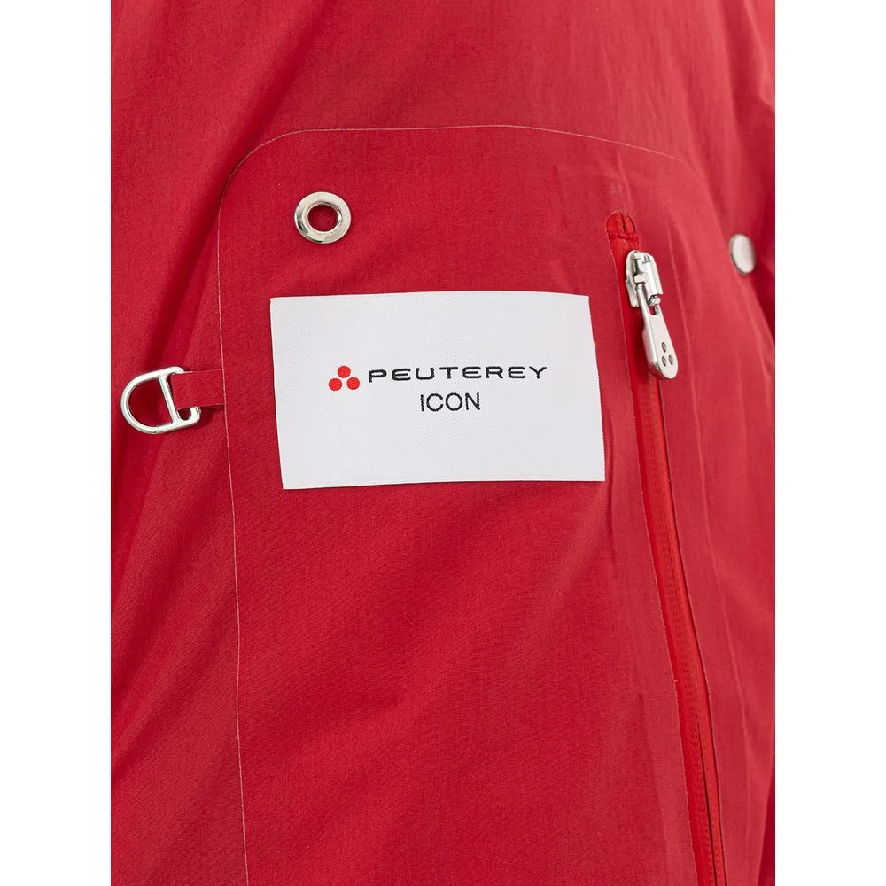 Chic Red Cotton Jacket for Sophisticated Style sold by Louxly product image thumbnail 5