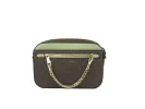 Jet Set Large EW Brown Sage PVC Leather Zip Chain Crossbody Handbag sold by Louxly
