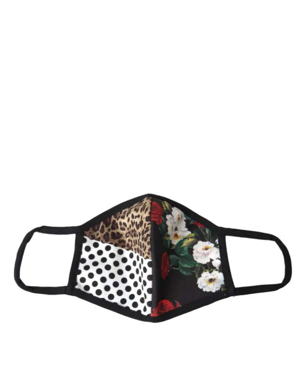 Multicolor Leopard Floral Elastic Ear Strap Face Mask sold by Louxly