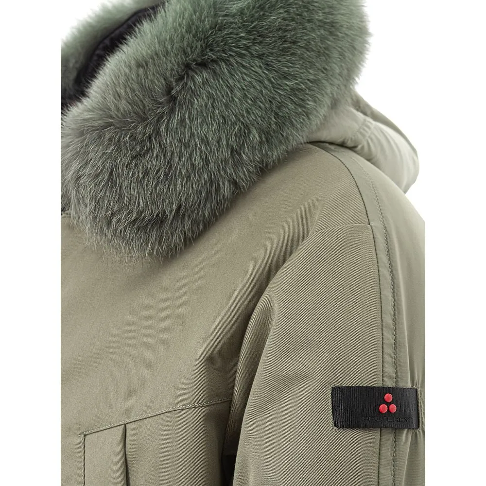 Sleek Green Polyamide Jacket for Men sold by Louxly product image thumbnail 4