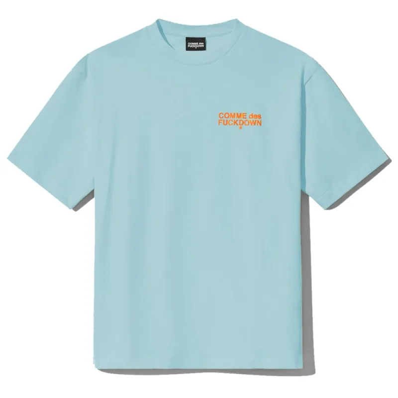 Light Blue Cotton T-Shirt sold by Louxly