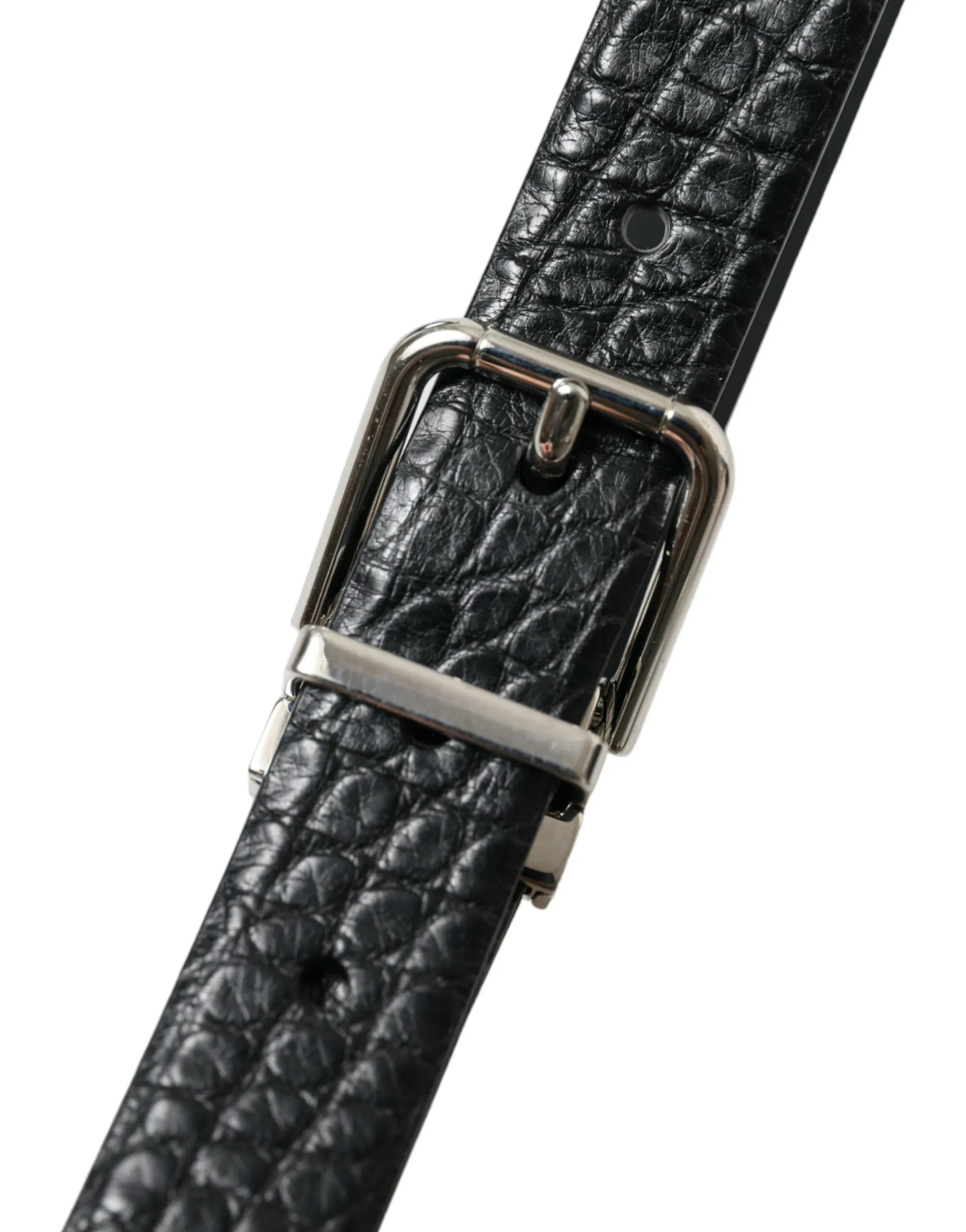 Elegant Alligator Leather Belt in Black sold by Louxly product image thumbnail 5