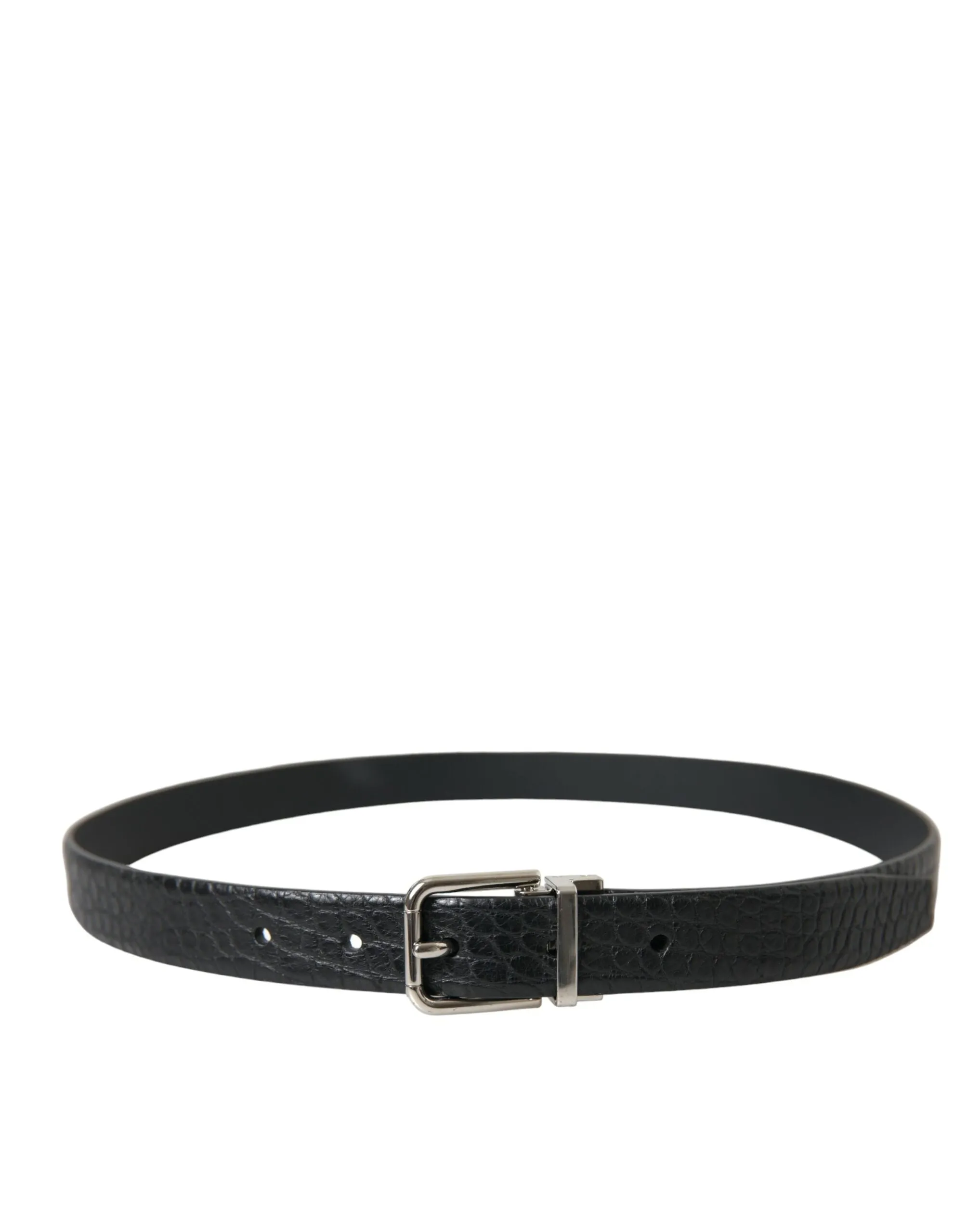 Elegant Alligator Leather Belt in Black sold by Louxly product image thumbnail 3