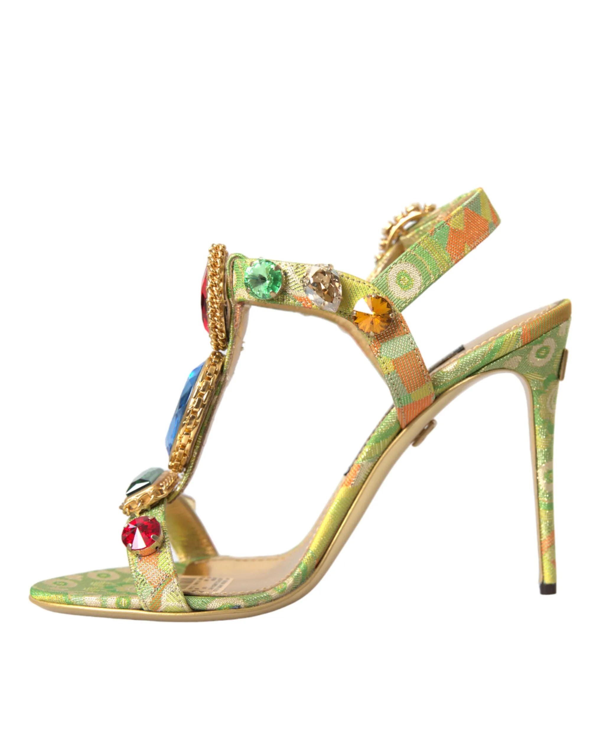 Multicolor Jacquard Crystals Sandals Shoes sold by Louxly product image thumbnail 5