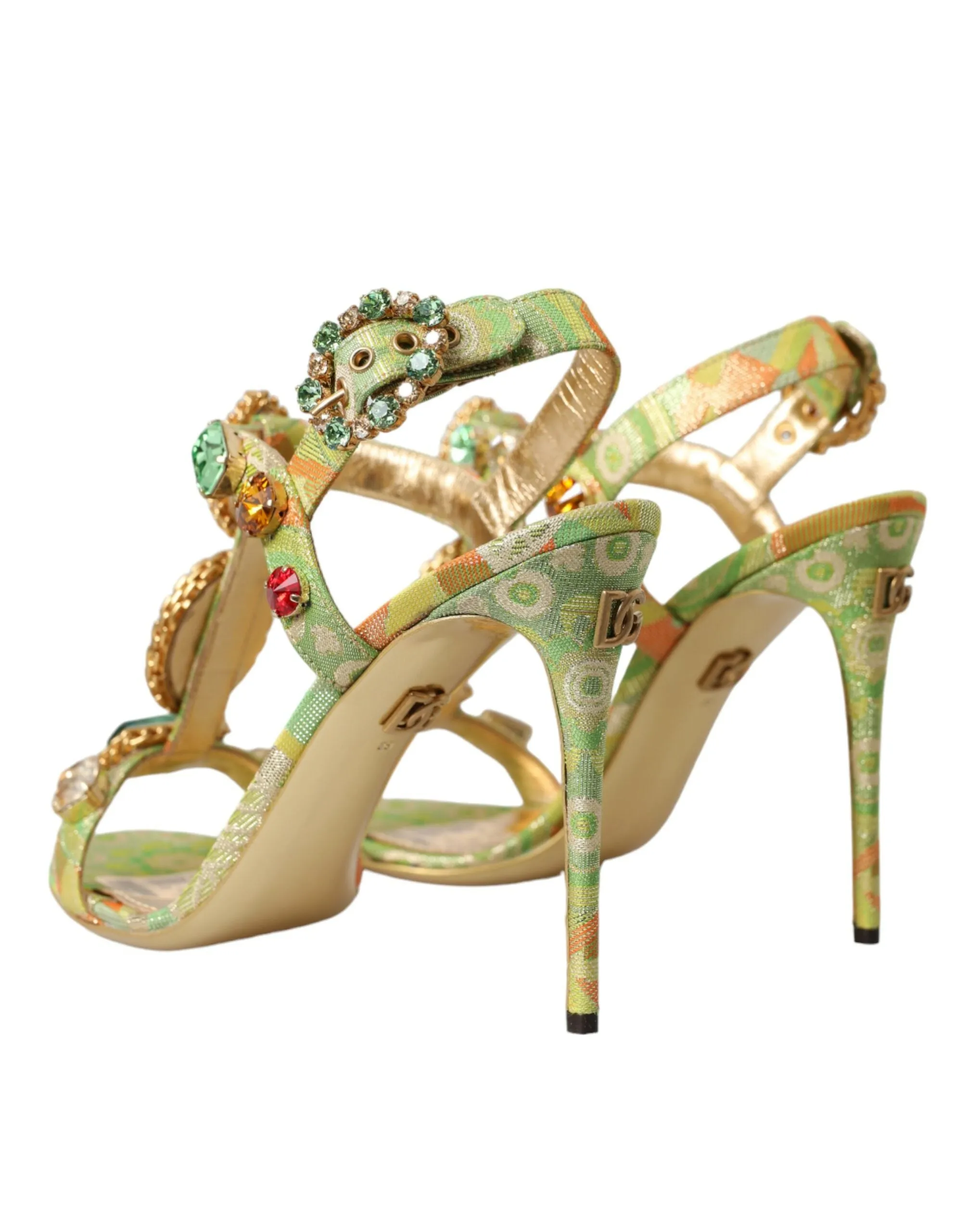 Multicolor Jacquard Crystals Sandals Shoes sold by Louxly product image thumbnail 4