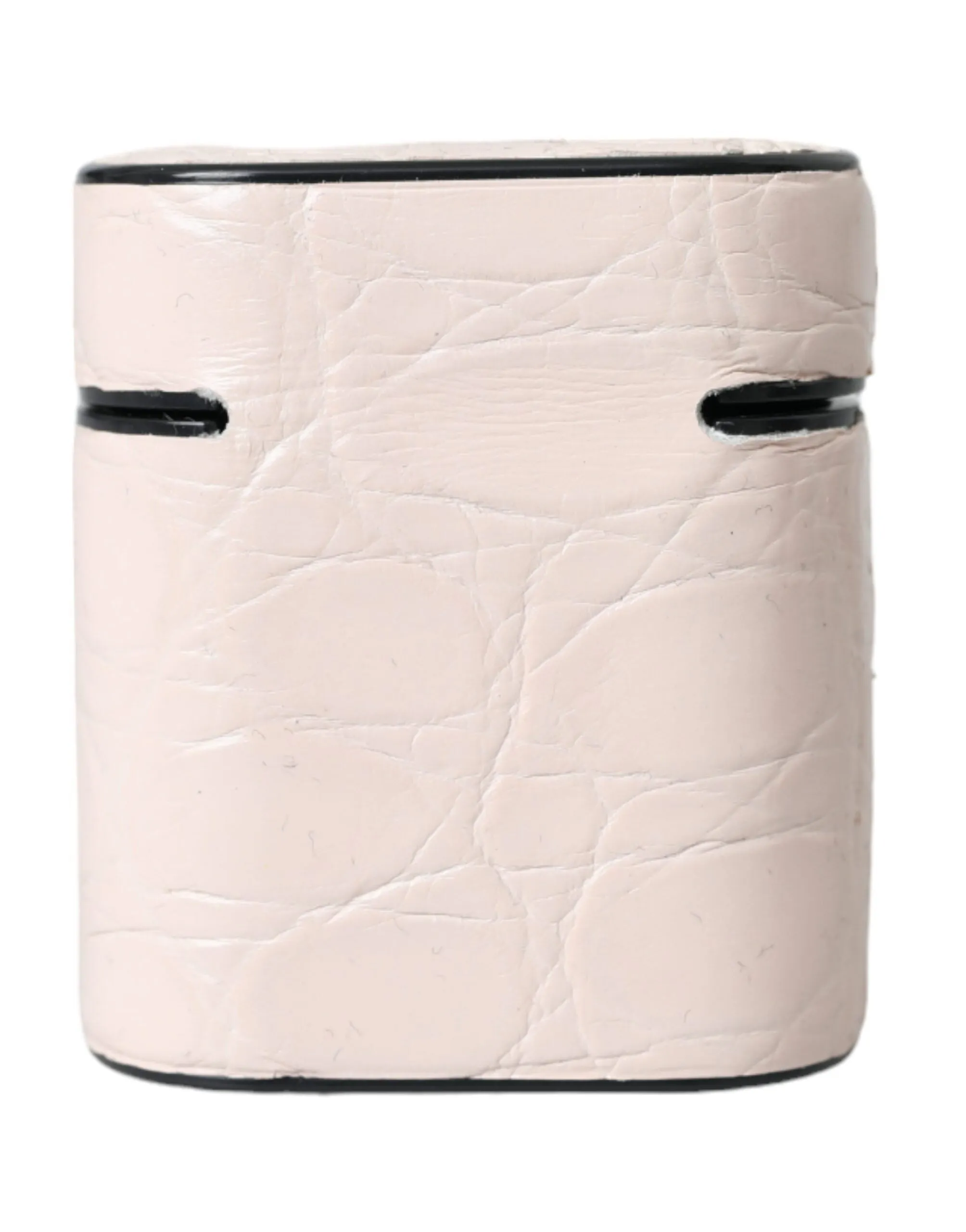Light Pink Leather Metal Logo Plaque Airpods Case sold by Louxly product image thumbnail 4