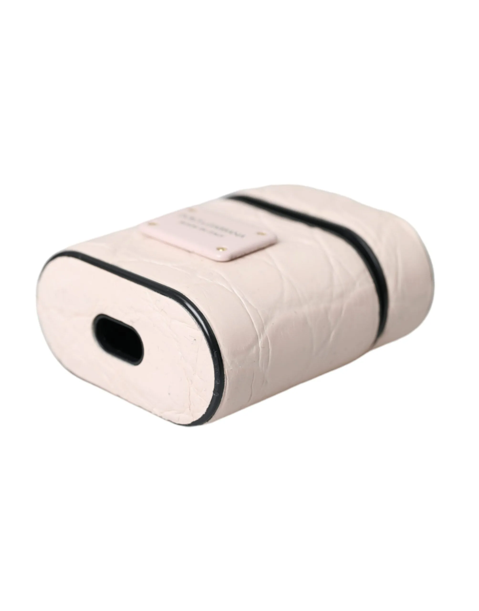Light Pink Leather Metal Logo Plaque Airpods Case sold by Louxly product image thumbnail 5
