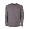 Elegant Gray Cashmere Crew Neck Sweater sold by Louxly