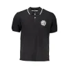 Black Cotton Polo Shirt sold by Louxly