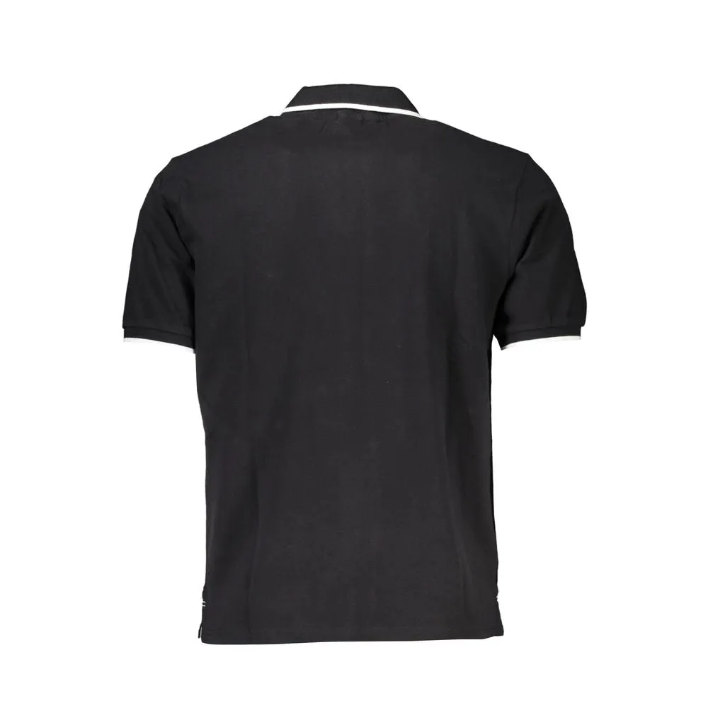 Black Cotton Polo Shirt sold by Louxly product image thumbnail 2