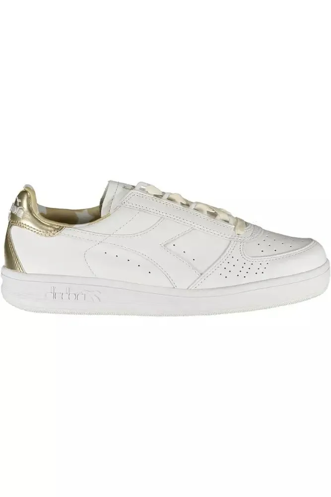 White Leather Women Sneaker sold by Louxly