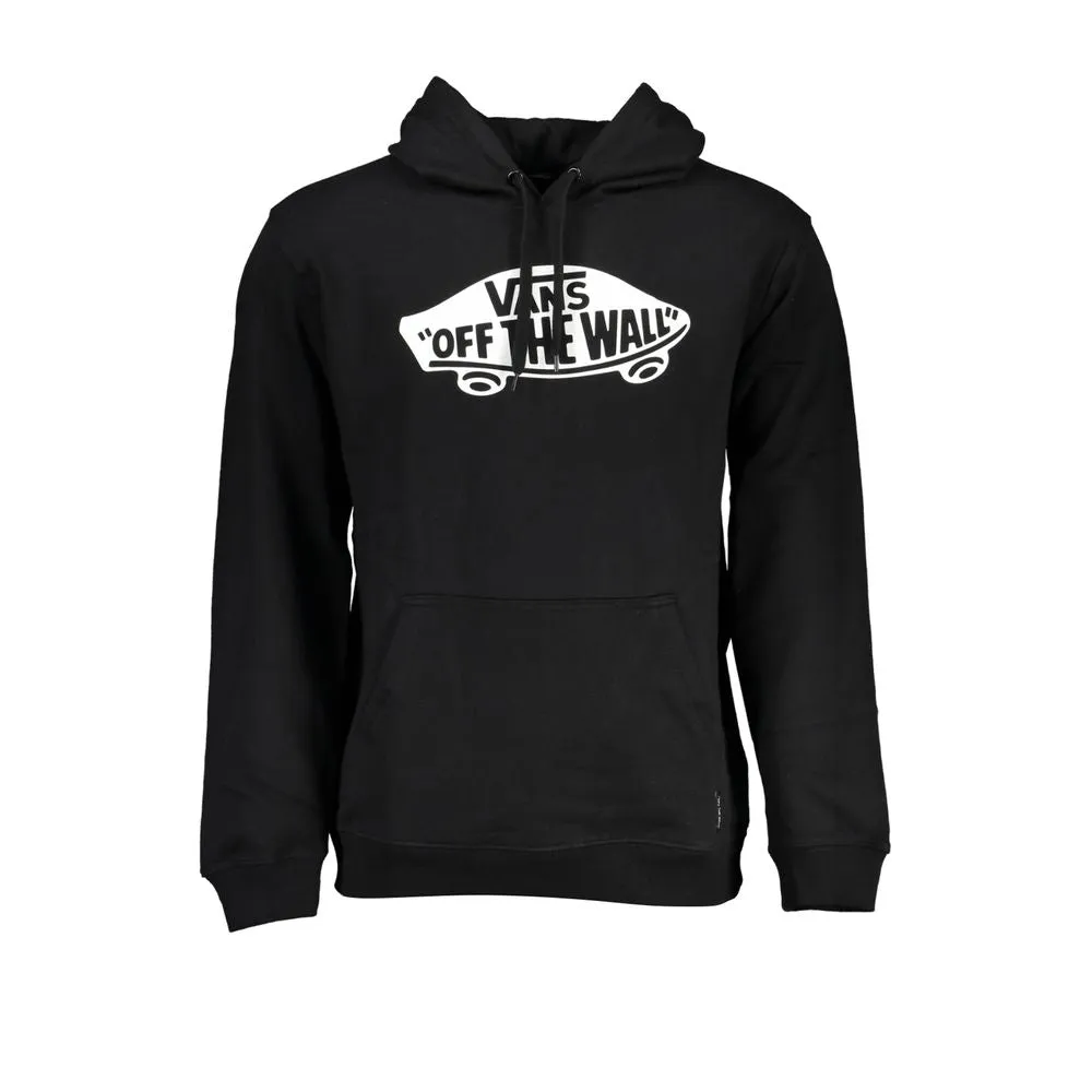 Sleek Black Hoodie with Central Pocket sold by Louxly