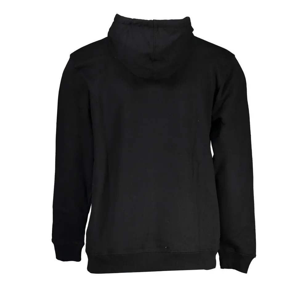 Sleek Black Hoodie with Central Pocket sold by Louxly product image thumbnail 2