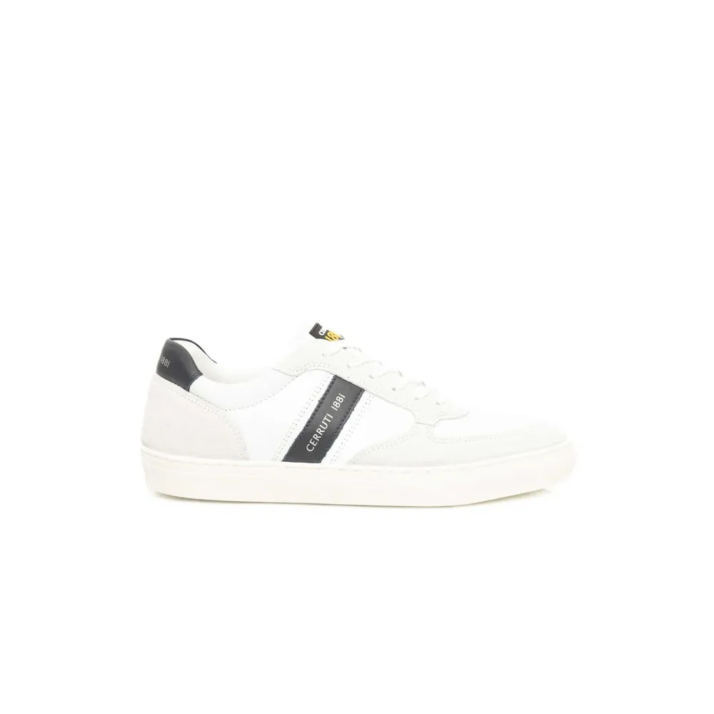 White Leather Men Sneaker sold by Louxly