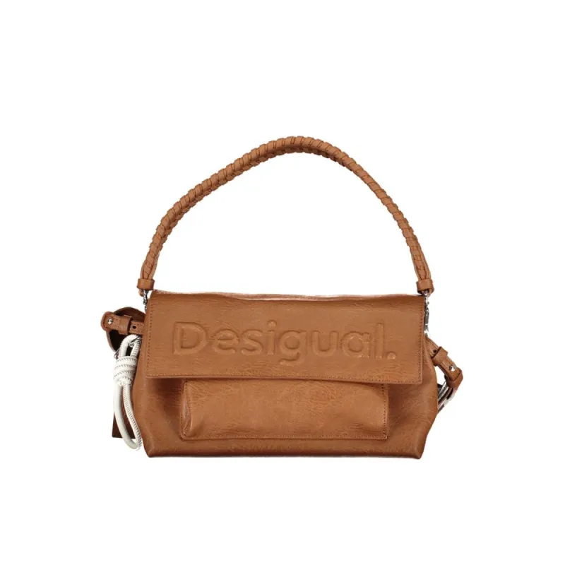 Brown Polyethylene Handbag sold by Louxly