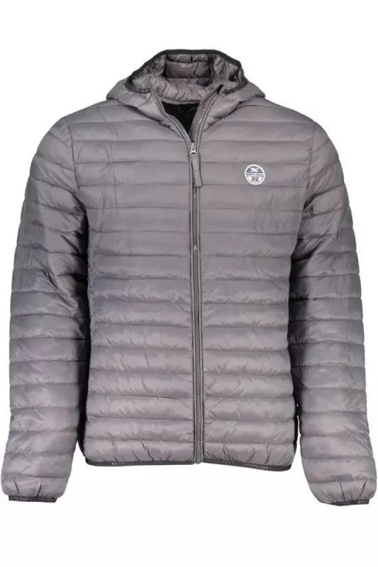 Gray Polyamide Men Jacket sold by Louxly