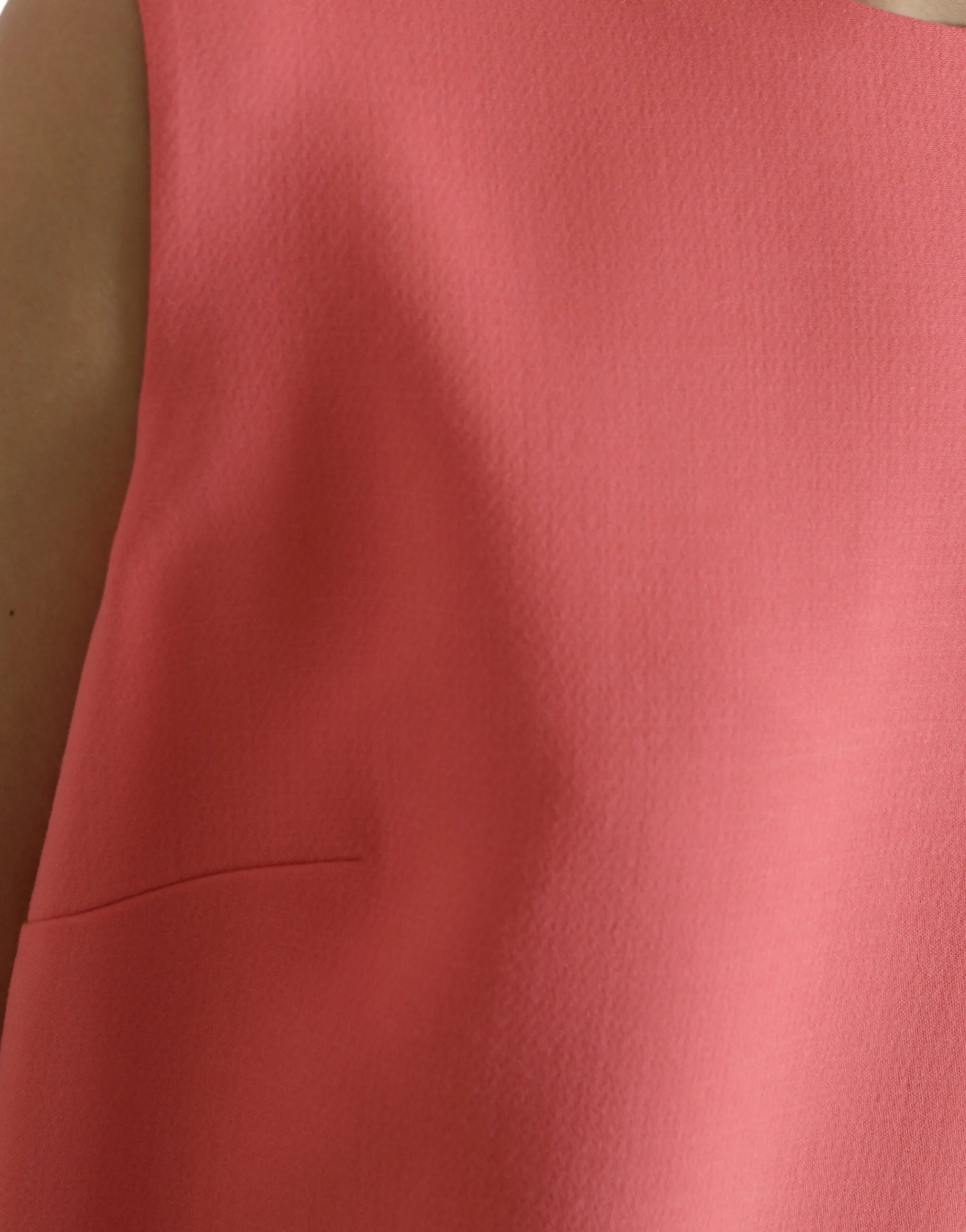 Chic Pink Sleeveless Shift Mini Dress sold by Louxly product image thumbnail 4