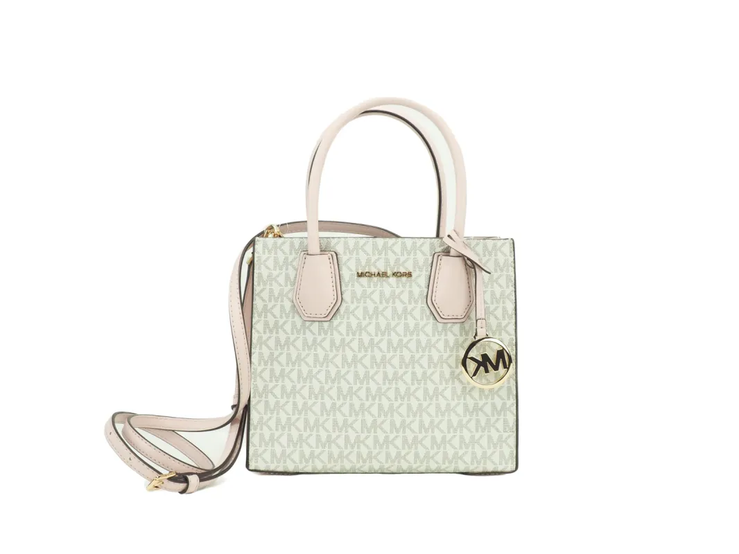 Mercer Medium Powder Blush PVC Messenger Crossbody Handbag Purse sold by Louxly