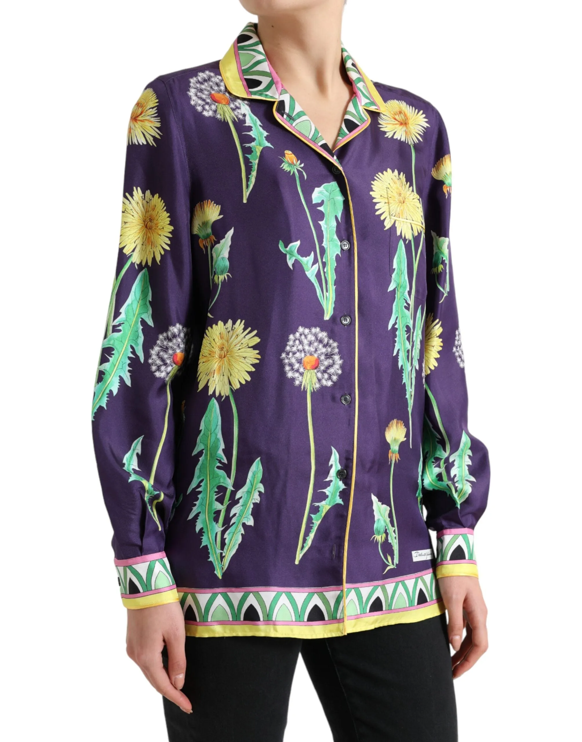 Elegant Silk Twill Floral Shirt sold by Louxly product image thumbnail 2