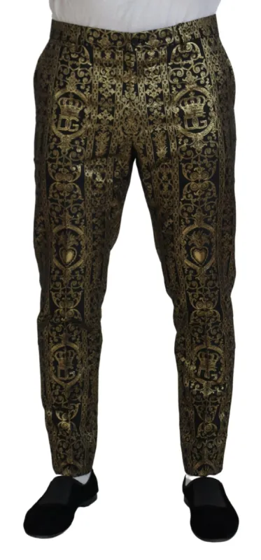 Elegant Jacquard Evening Pants sold by Louxly
