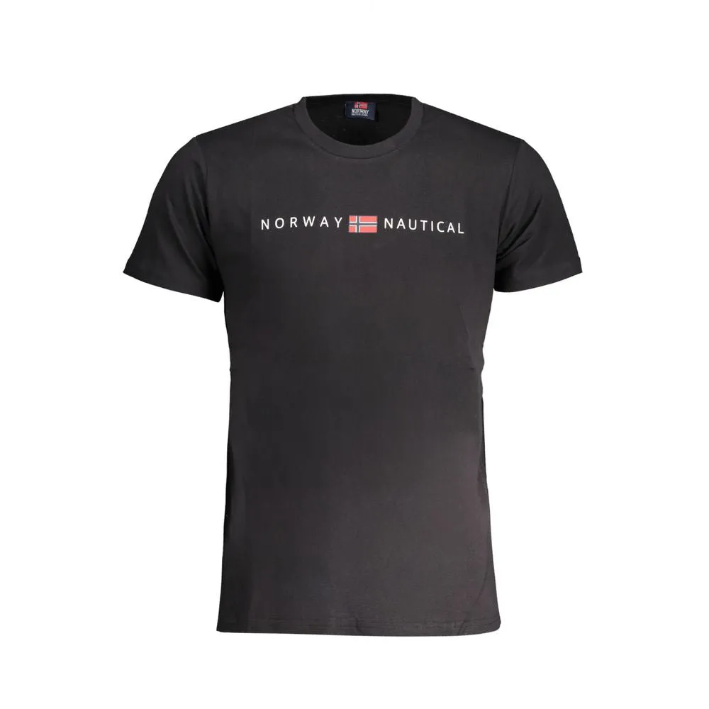 Black Cotton T-Shirt sold by Louxly