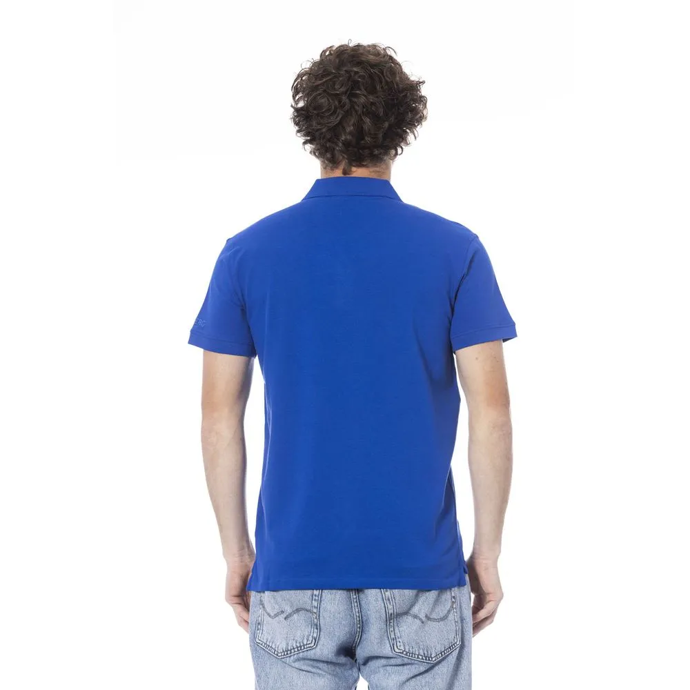 Blue Cotton Polo Shirt sold by Louxly product image thumbnail 3