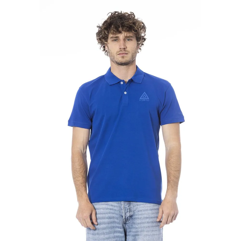 Blue Cotton Polo Shirt sold by Louxly
