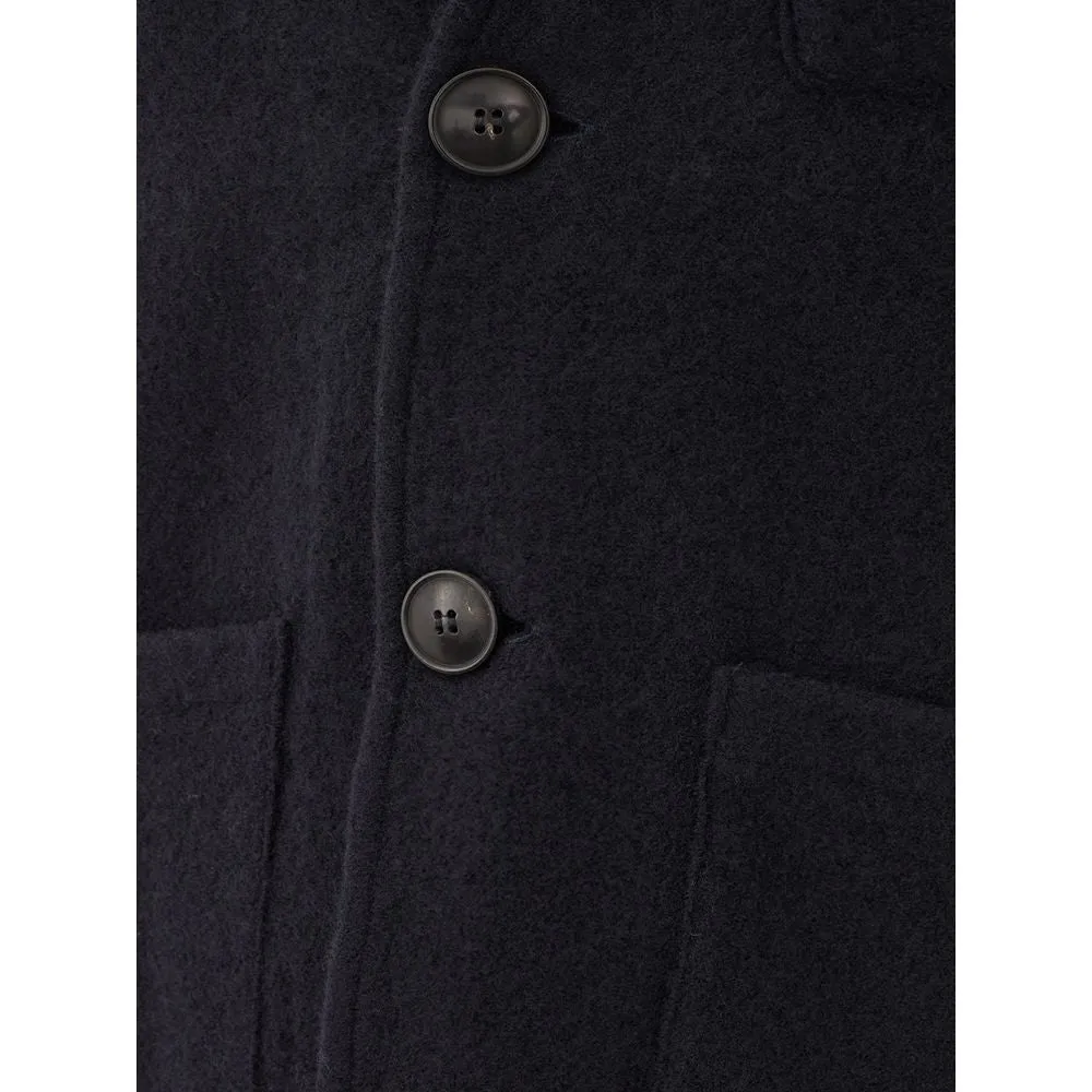 Elegant Woolen Blue Jacket for Men sold by Louxly product image thumbnail 3