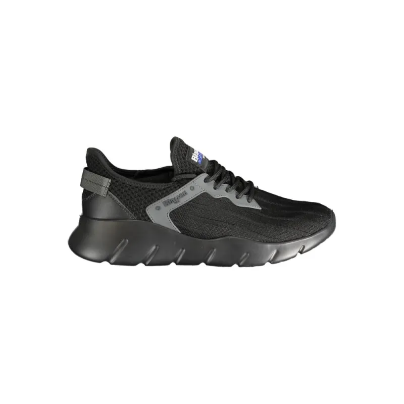 Black Polyester Sneaker sold by Louxly