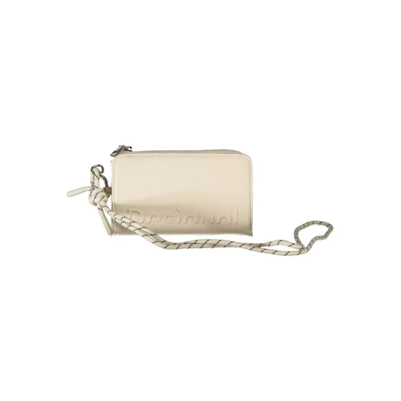 Beige Polyethylene Wallet sold by Louxly