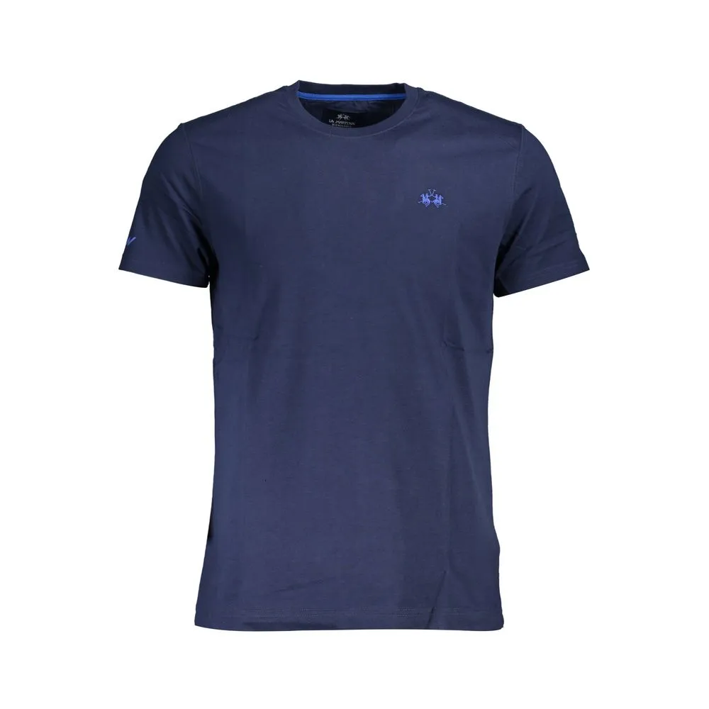 Blue Cotton Men T-Shirt sold by Louxly