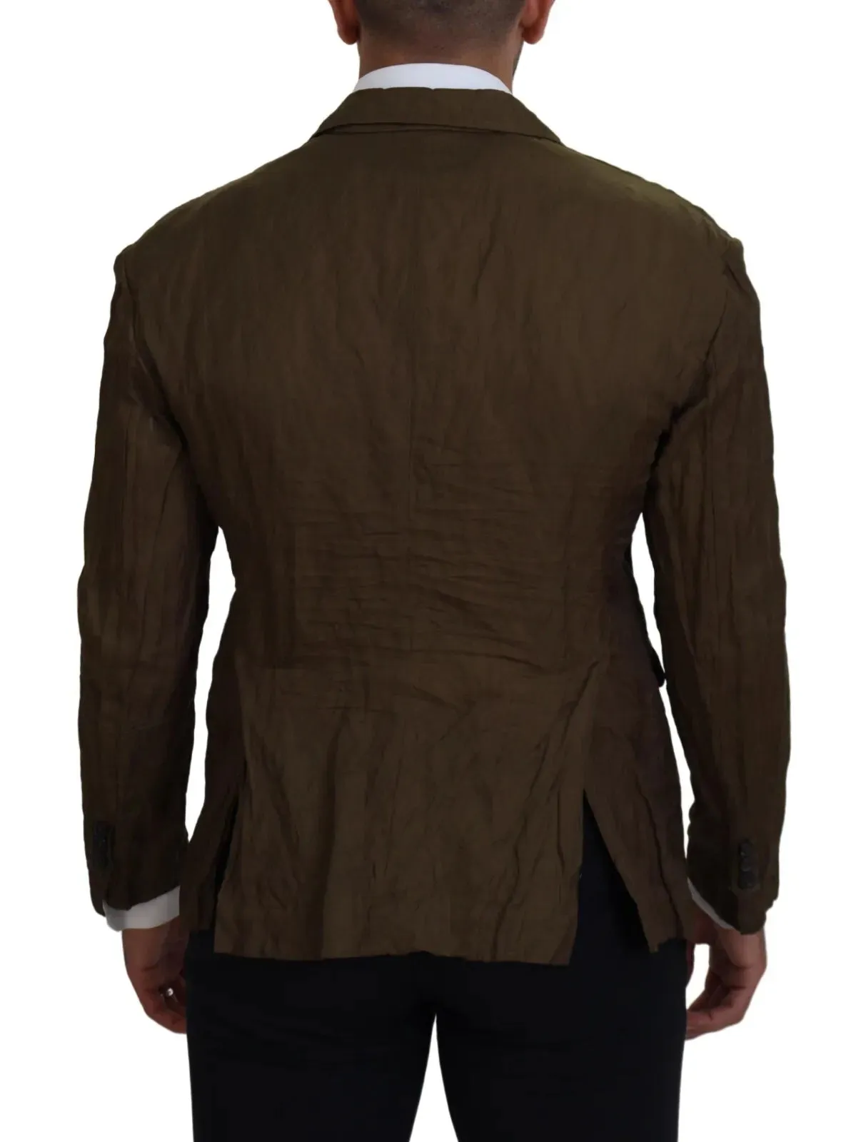 Green Single Breasted Men Coat Blazer Jacket sold by Louxly product image thumbnail 3