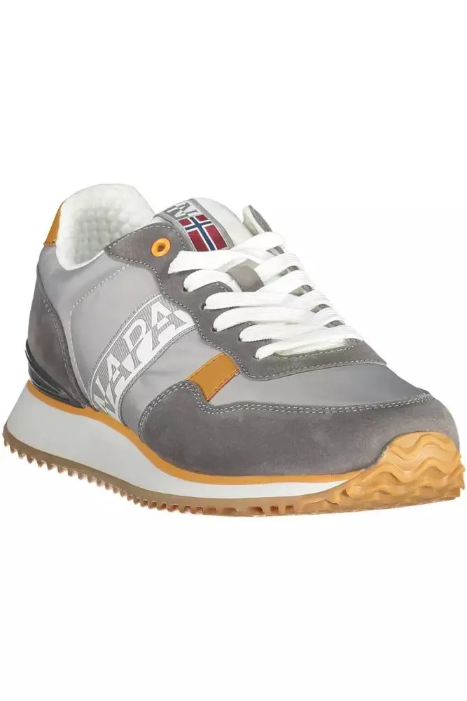 Sleek Gray Lace-Up Sporty Sneakers sold by Louxly product image thumbnail 2