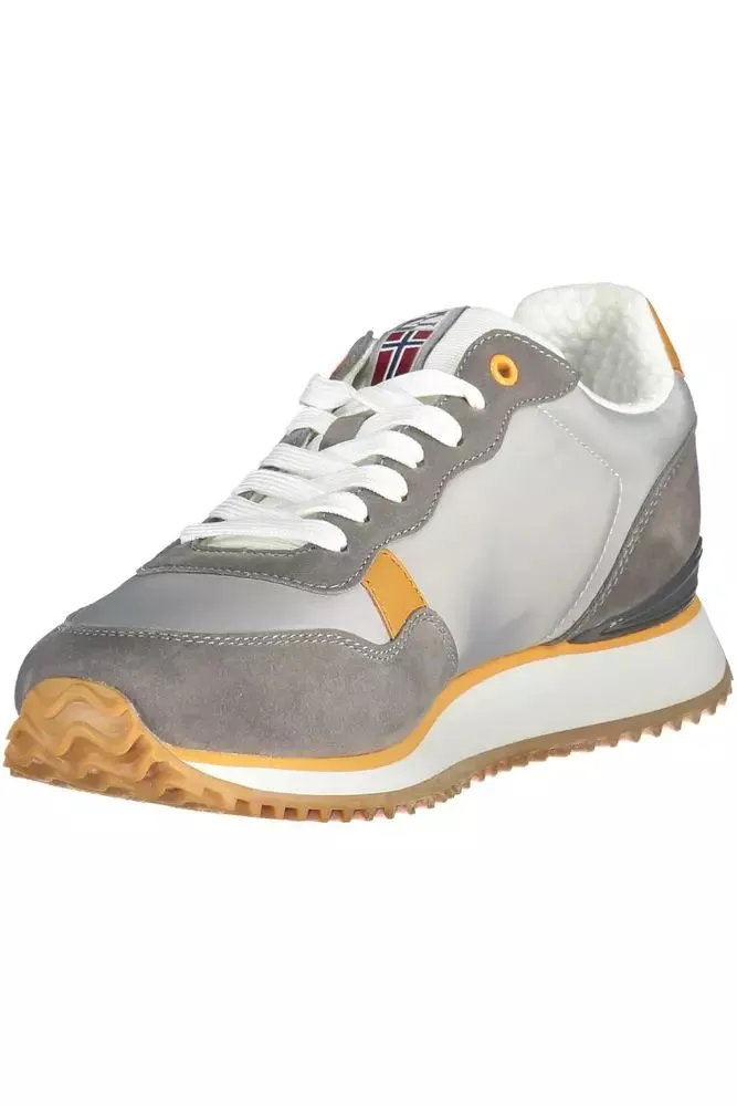 Sleek Gray Lace-Up Sporty Sneakers sold by Louxly product image thumbnail 3