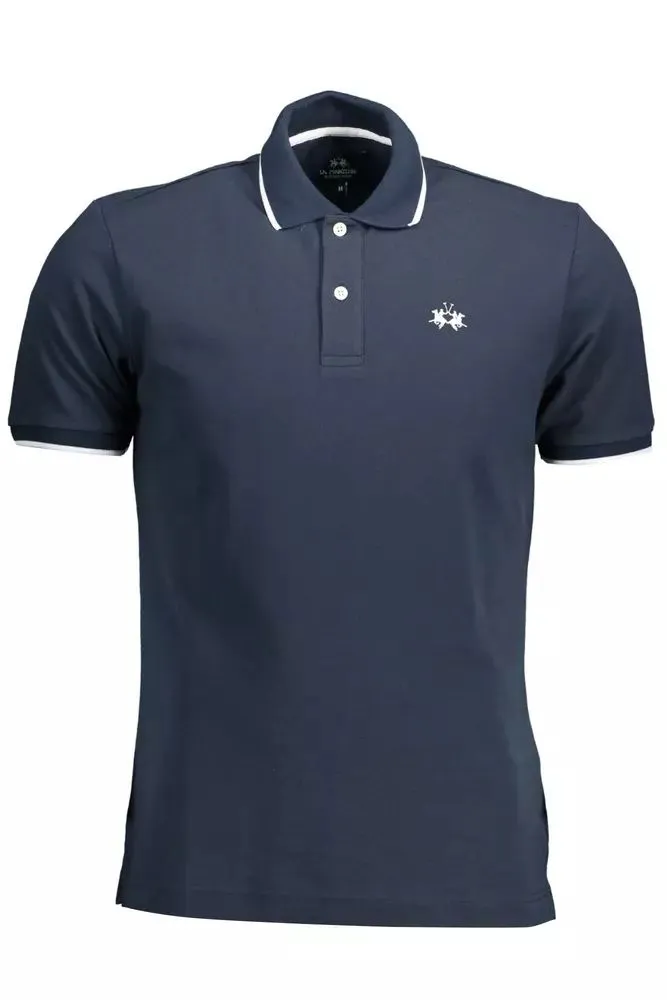 Blue Cotton Men Polo sold by Louxly