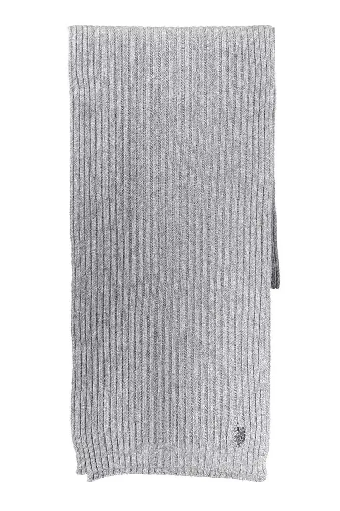 Elegant Gray Wool-Cashmere Blend Scarf sold by Louxly product image thumbnail 3