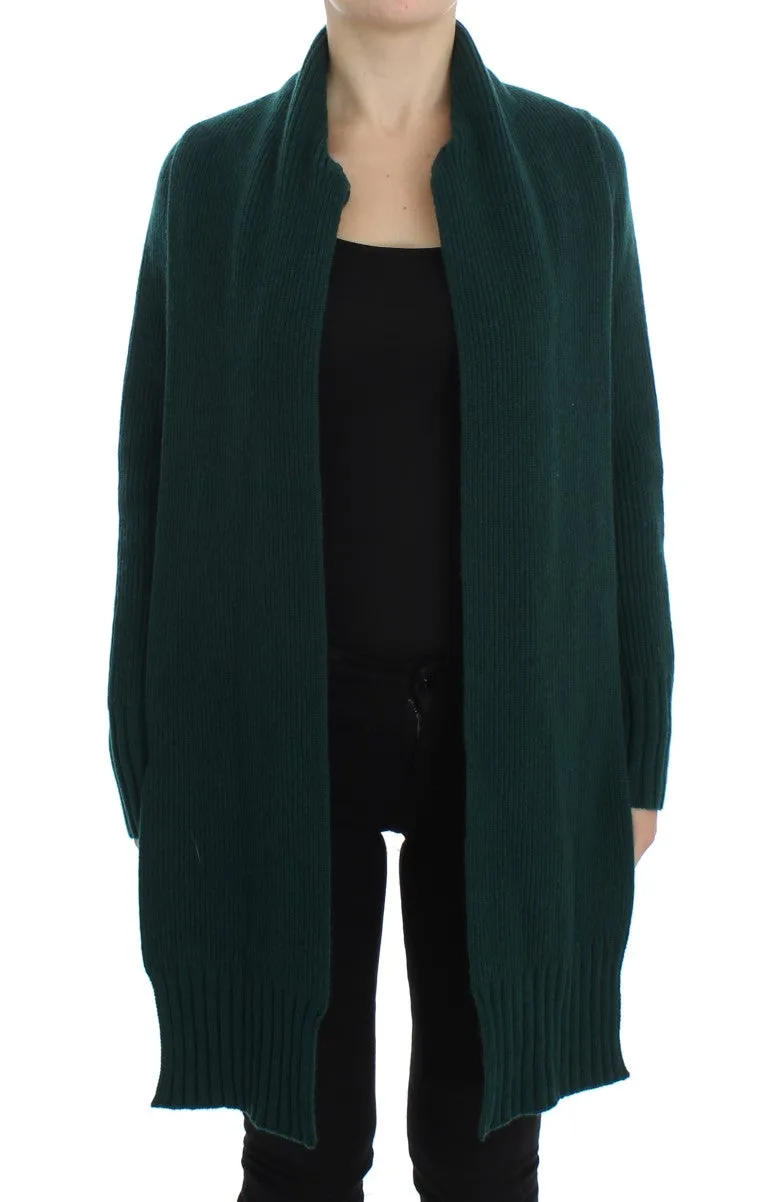 Elegant Green Cashmere Cardigan Sweater sold by Louxly product image thumbnail 5