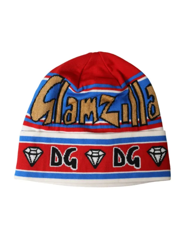 Multicolor DG King Print Winter Beanie Hat sold by Louxly