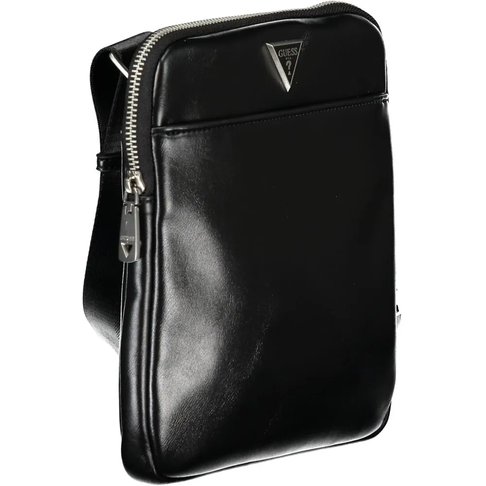 Sleek Black Shoulder Bag with Adjustable Strap sold by Louxly product image thumbnail 3