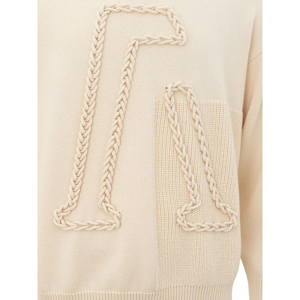 Beige Woolen Sophistication Sweater sold by Louxly product image thumbnail 3