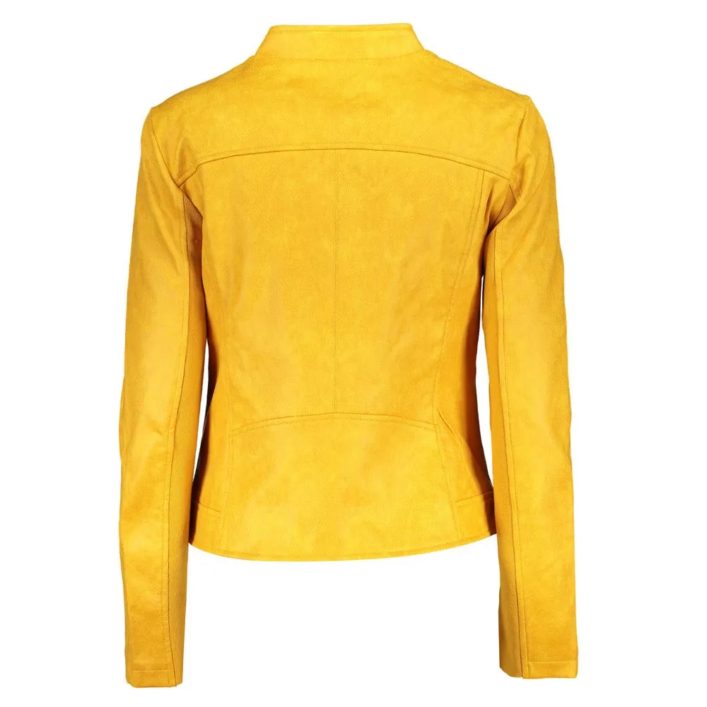 Vibrant Yellow Athletic Jacket with Chic Logo sold by Louxly product image thumbnail 2