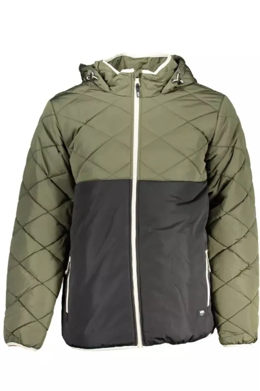 Green Polyester Men Jacket sold by Louxly