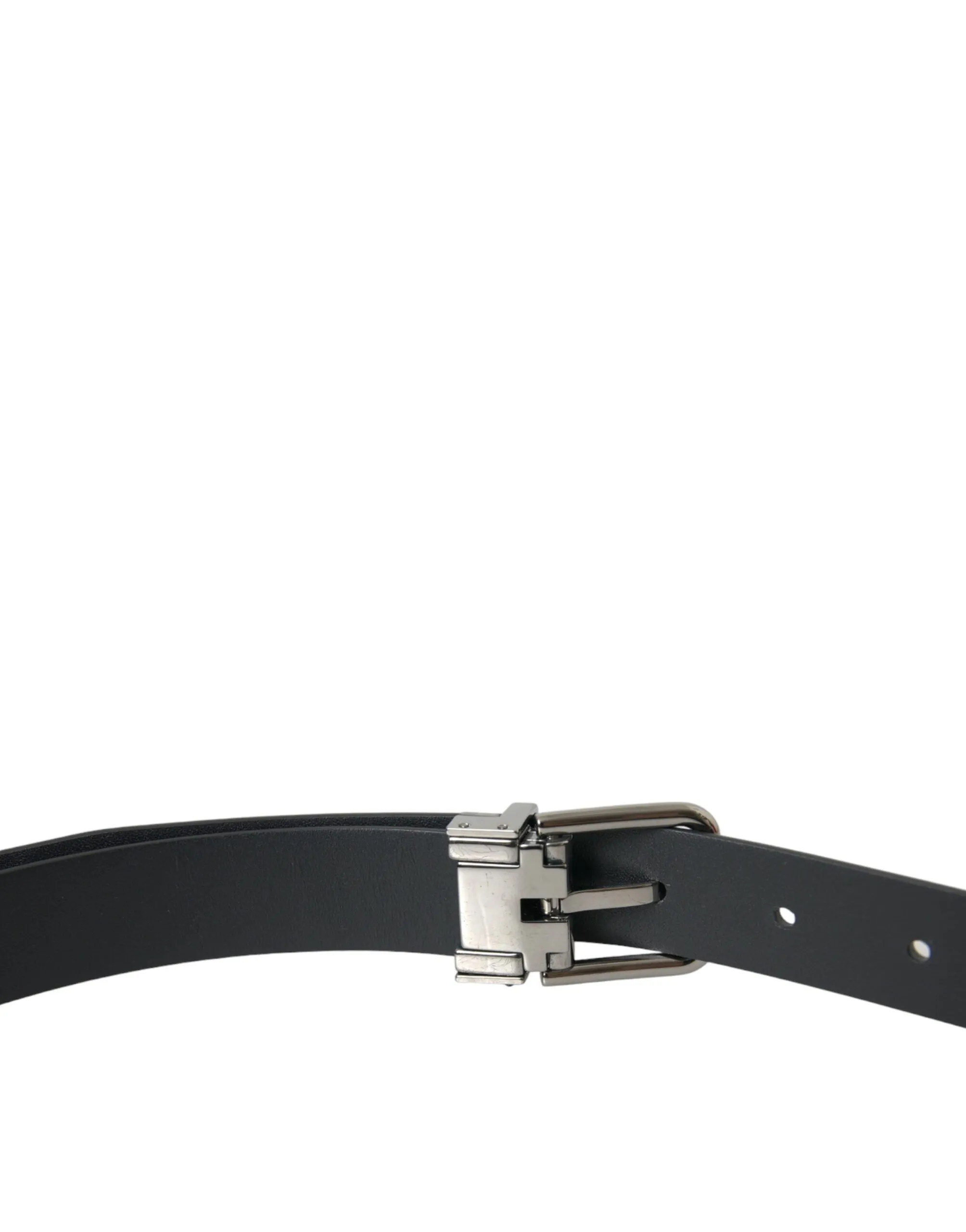 Black Leather Silver Metal Buckle Belt Men sold by Louxly product image thumbnail 3