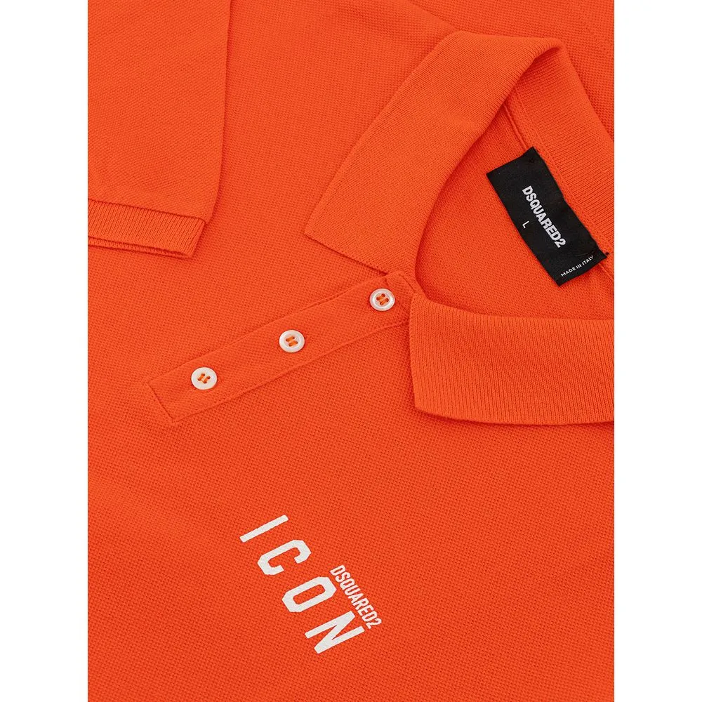Orange Cotton Polo Shirt sold by Louxly product image thumbnail 3