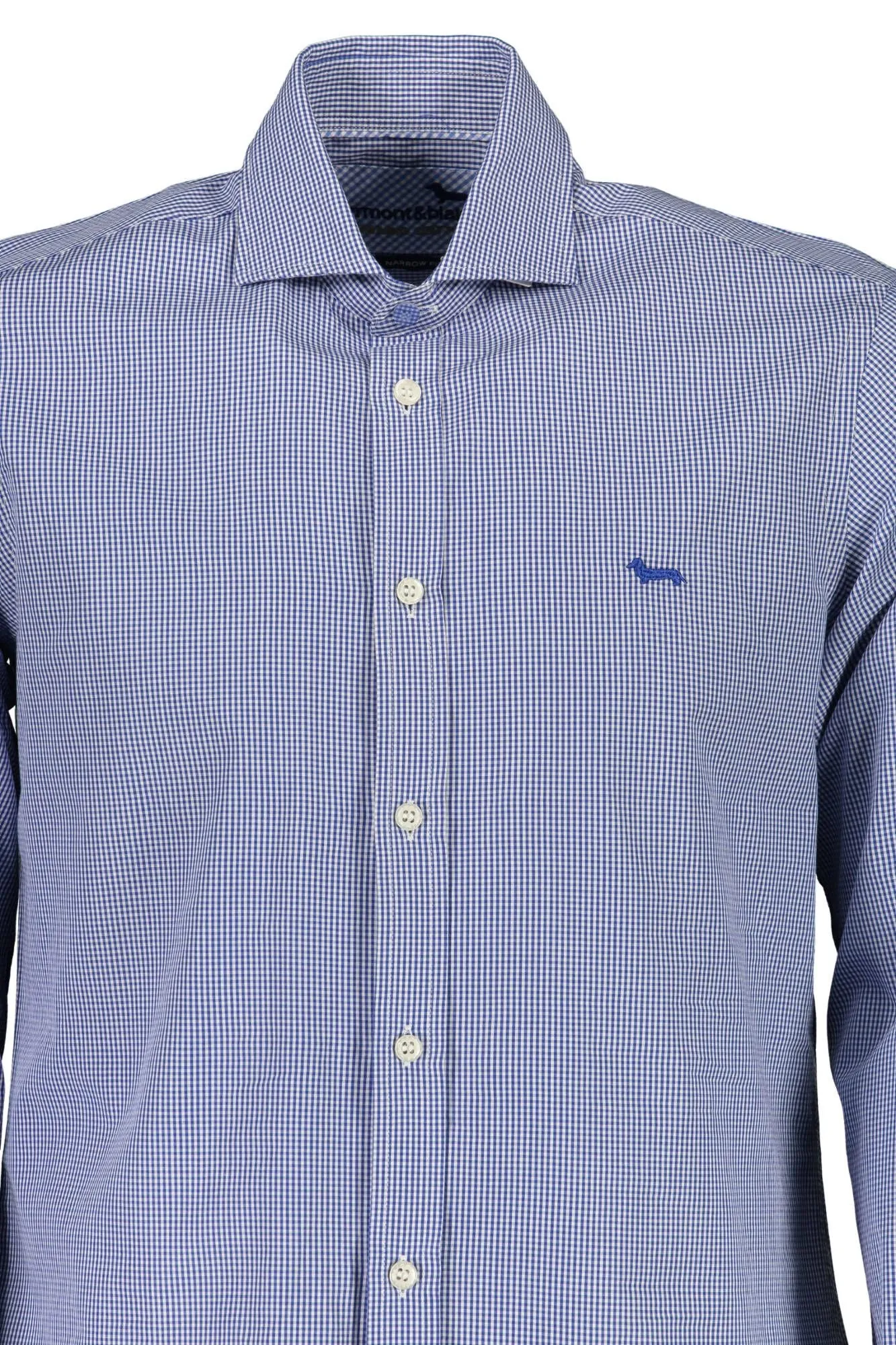 Elegant Blue Narrow Fit Long Sleeve Shirt sold by Louxly product image thumbnail 3