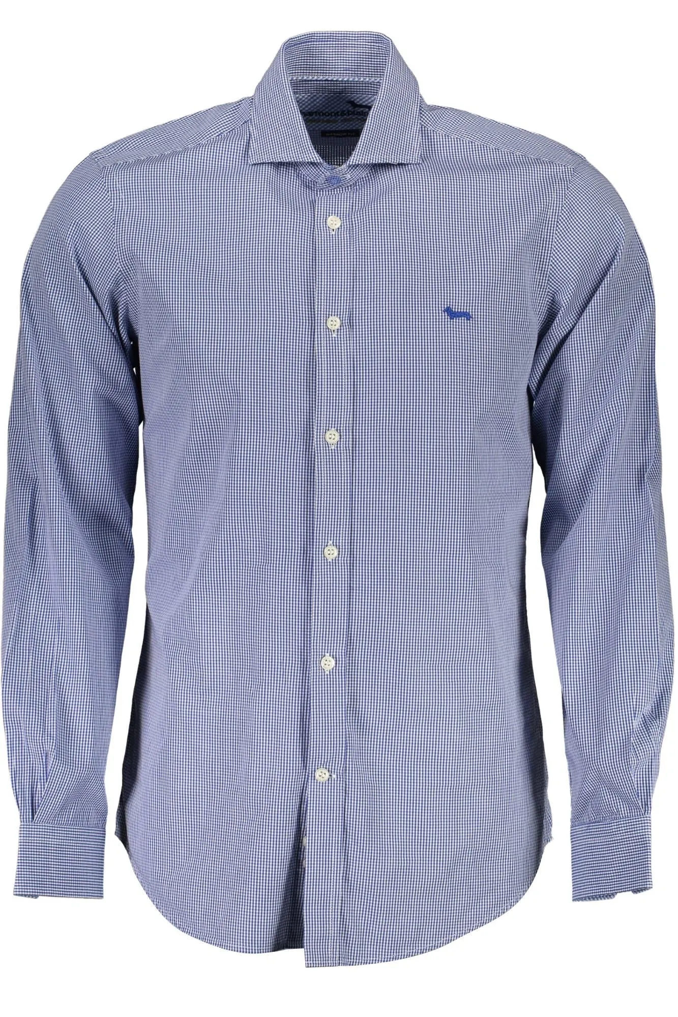Elegant Blue Narrow Fit Long Sleeve Shirt sold by Louxly