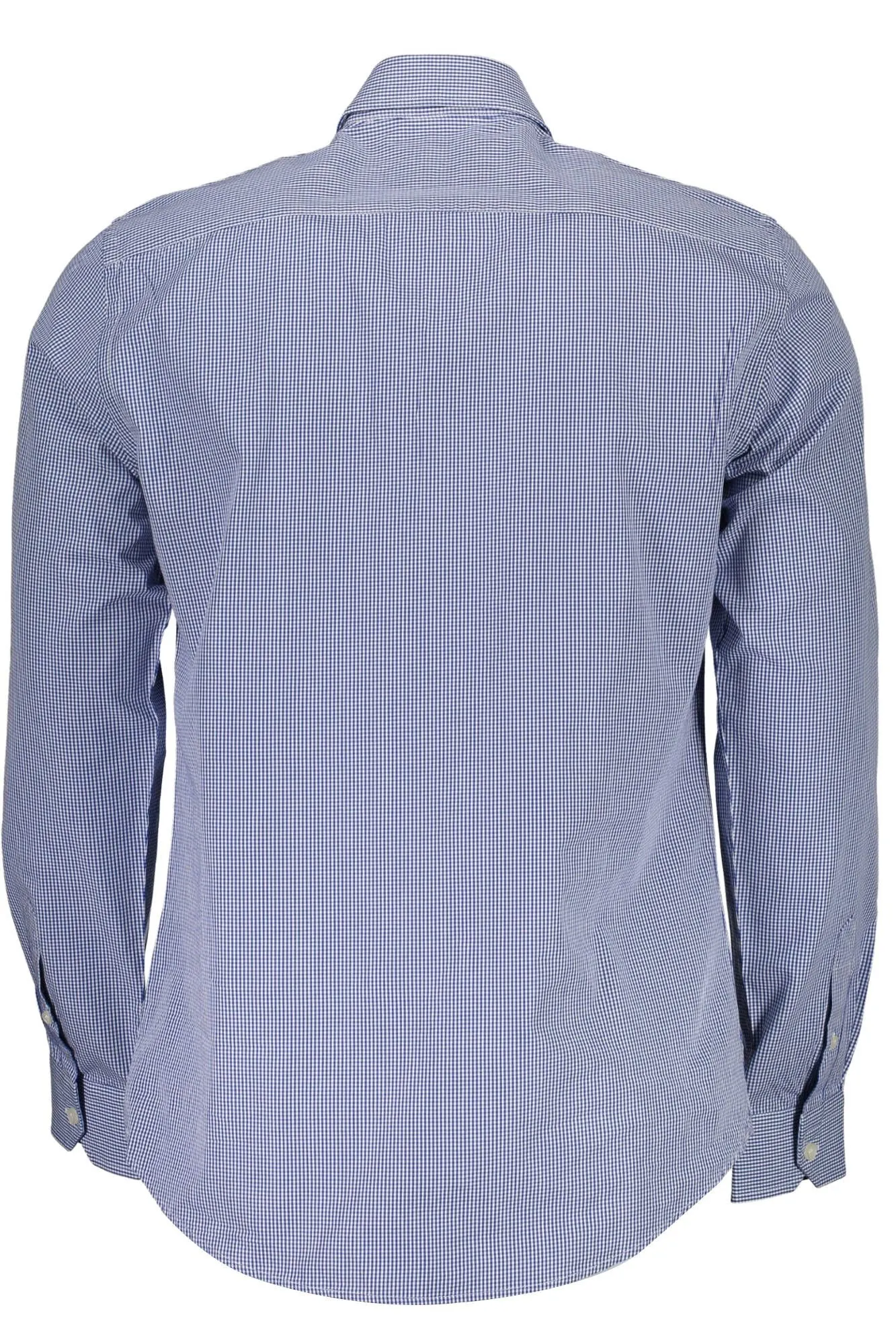 Elegant Blue Narrow Fit Long Sleeve Shirt sold by Louxly product image thumbnail 2