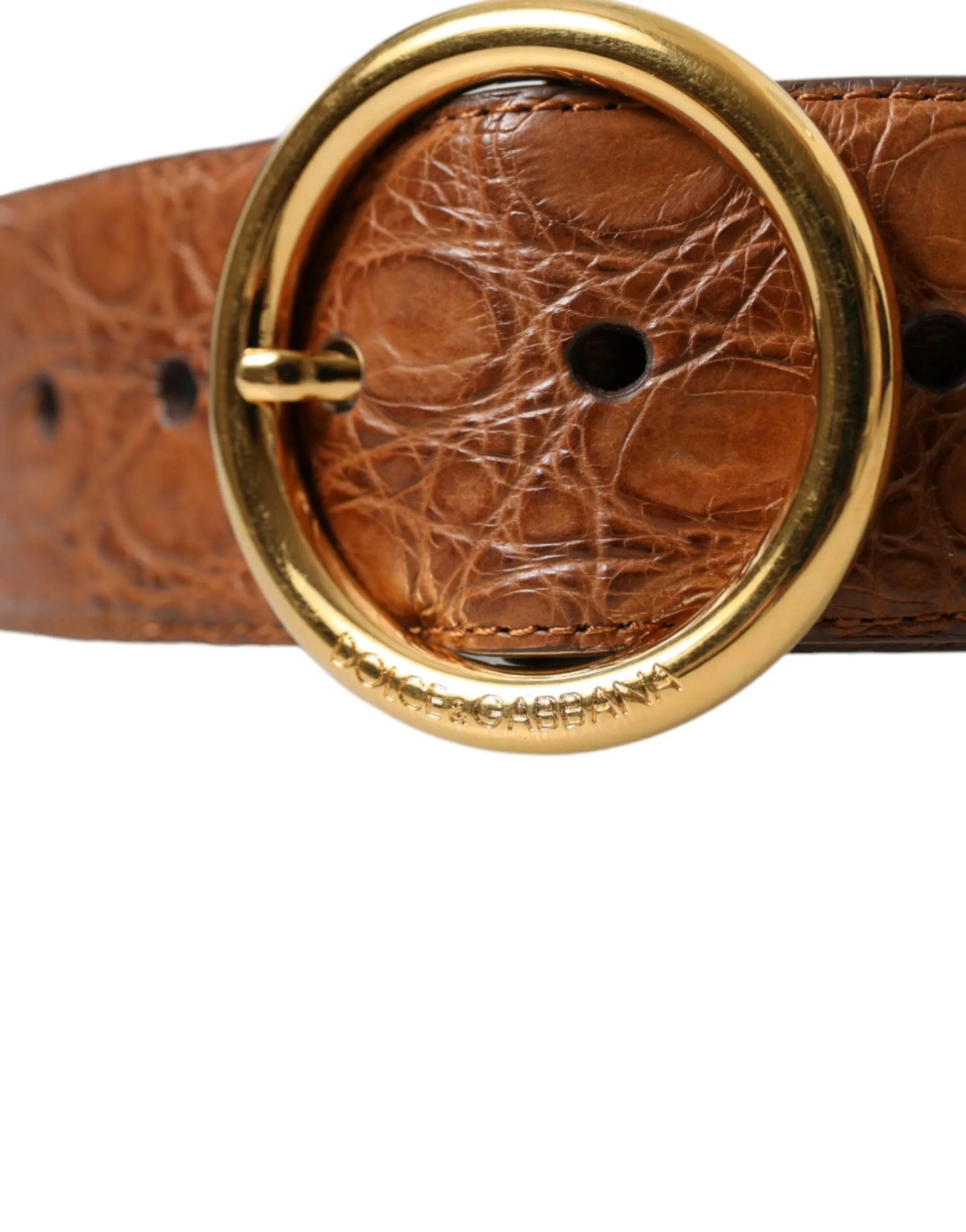 Elegant Exotic Leather Belt - Rich Brown sold by Louxly product image thumbnail 3