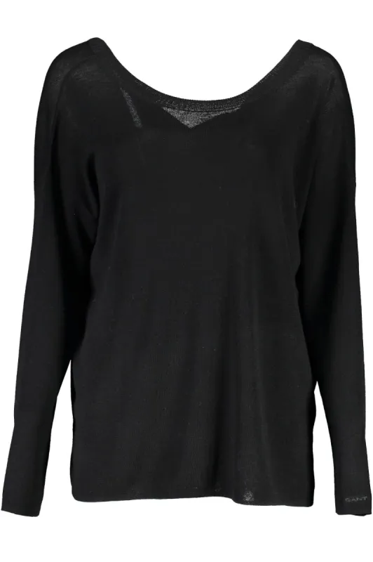 Black Wool Women Sweater sold by Louxly