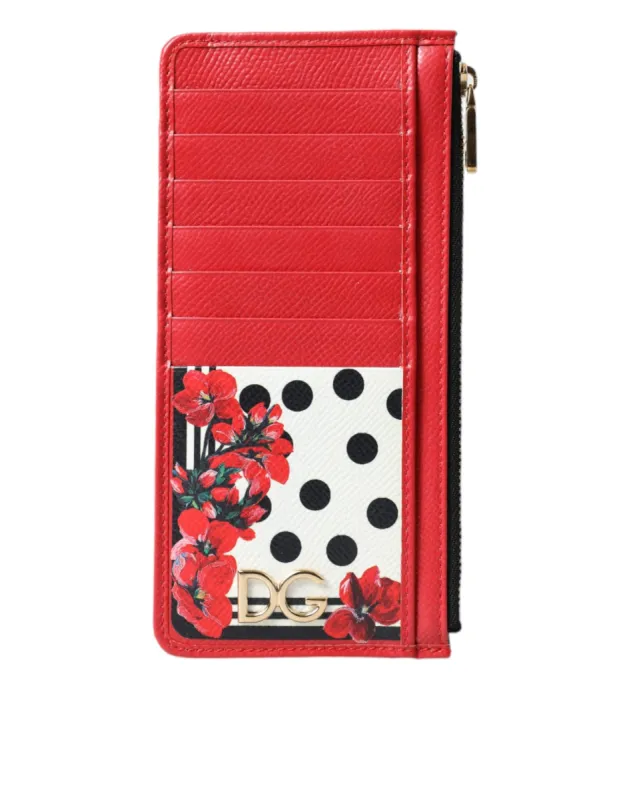 Elegant Floral Zippered Card Holder Wallet sold by Louxly